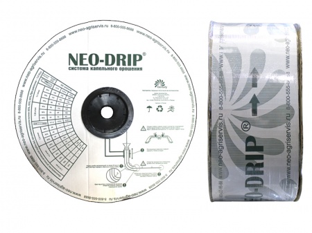 капельная лента neo-drip (толщина 8 mils), шаг 15 см, вылив 1,00 л/ч - 2500 м